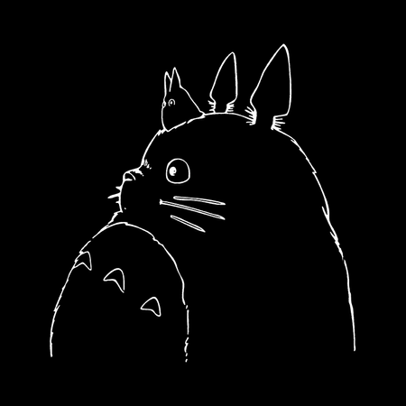 Koszulka Czarna My Neighbor Totoro / Mój sąsiad Totoro - WYBIERZ KOLOR KOSZULKI I FASON