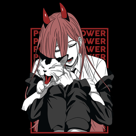 Koszulka Czarna Chainsaw Man WYBIERZ KOLOR KOSZULKI I FASON