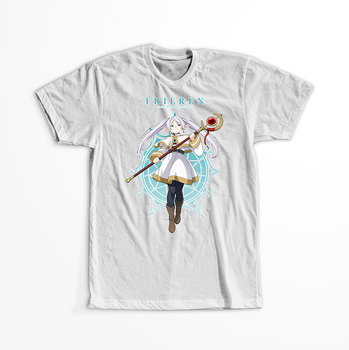 Koszulka Biała Sousou no Frieren WYBIERZ KOLOR KOSZULKI I FASON