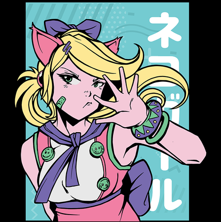 Koszulka Anime girl KOLOR KOSZULKI I FASON