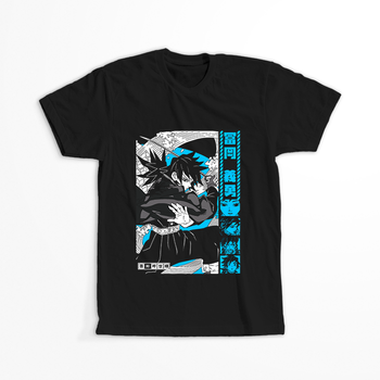 Koszulka Czarna Demon Slayer / Kimetsu no Yaiba / Miecz zabójcy demonów - WYBIERZ KOLOR KOSZULKI I FASON