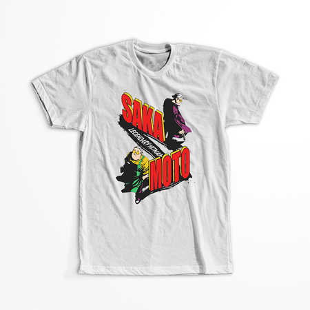 Koszulka Biała Sakamoto Days - WYBIERZ KOLOR KOSZULKI I FASON