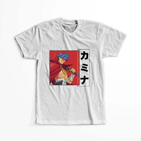 Koszulka Biała Tengen Toppa Gurren Lagann - WYBIERZ KOLOR KOSZULKI I FASON