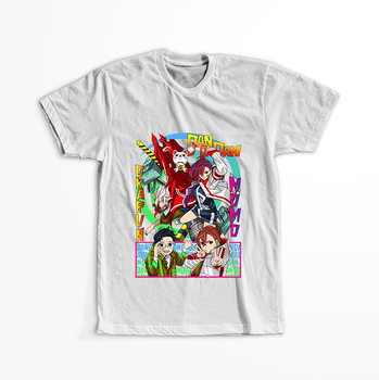 Koszulka Biała Dandadan - WYBIERZ FASON KOSZULKI