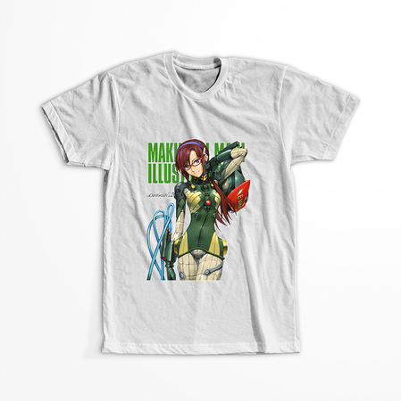 Koszulka Biała Neon Genesis Evangelion - WYBIERZ KOLOR KOSZULKI I FASON