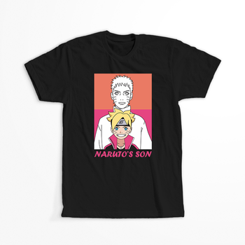 Koszulka Czarna Naruto / Boruto - WYBIERZ KOLOR KOSZULKI I FASON