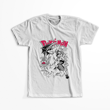 Koszulka Biała - Pokemon - WYBIERZ KOLOR KOSZULKI I FASON