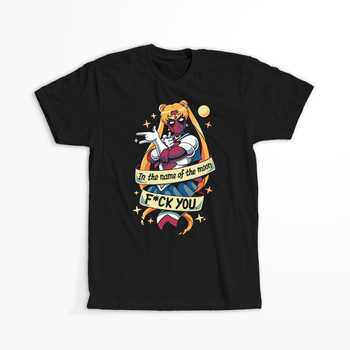 Koszulka Czarna  - Czarodziejka z księżyca / Sailor Moon - WYBIERZ KOLOR KOSZULKI I FASON