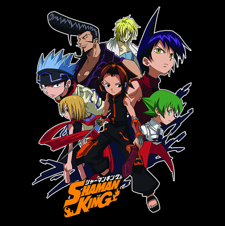Koszulka Czarna Shaman King WYBIERZ KOLOR KOSZULKI I FASON
