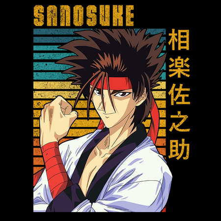 Koszulka Czarna Rurouni Kenshin WYBIERZ KOLOR KOSZULKI I FASON