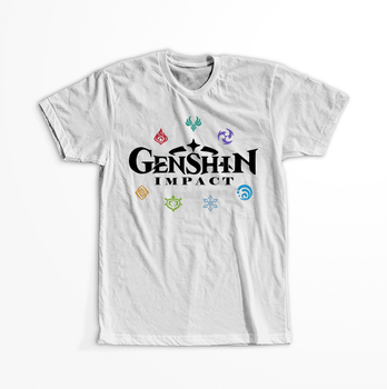Koszulka Biała Genshin Impact - Kokomi - WYBIERZ KOLOR