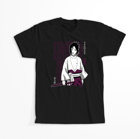 Koszulka Czarna Naruto / Boruto - WYBIERZ KOLOR KOSZULKI I FASON