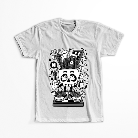 Koszulka Czaszka WYBIERZ KOLOR KOSZULKI I FASON