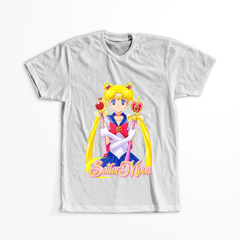 Koszulka Biała Sailor Moon WYBIERZ KOLOR KOSZULKI I FASON