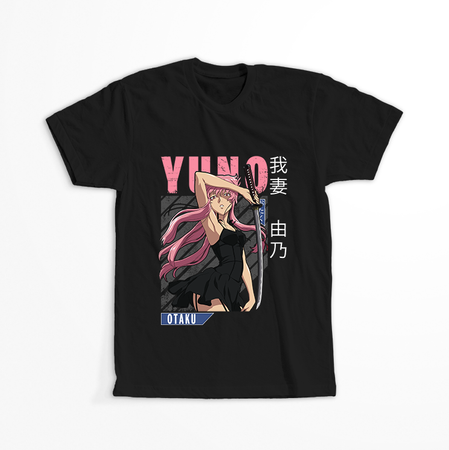 Koszulka Czarna Mirai Nikki - WYBIERZ KOLOR KOSZULKI I FASON