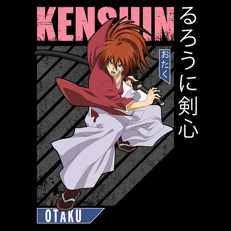 Koszulka Biała Rurouni Kenshin WYBIERZ KOLOR KOSZULKI I FASON