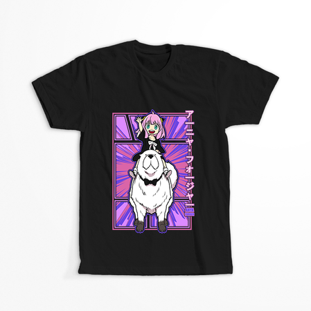 Koszulka Czarna Spy X Family - WYBIERZ KOLOR KOSZULKI I FASON