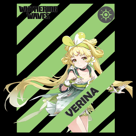 Koszulka Czarna Wuthering Waves - WYBIERZ FASON I KOLOR KOSZULKI 