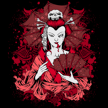 Koszulka Gejsza KOLOR KOSZULKI I FASON