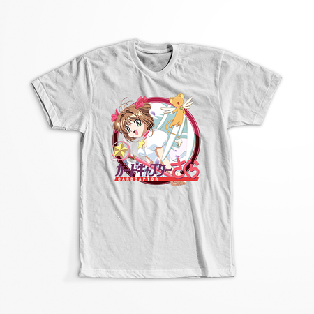 Koszulka Biała - Card Captor Sakura - WYBIERZ KOLOR KOSZULKI I FASON