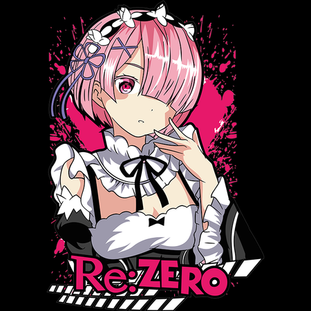 Koszulka Biała Re:Zero - WYBIERZ KOLOR KOSZULKI I FASON