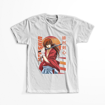 Koszulka Biała Rurouni Kenshin WYBIERZ KOLOR KOSZULKI I FASON