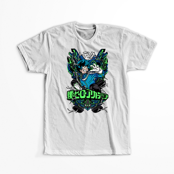 Koszulka Biała My Hero Academia / Akademia bohaterów - WYBIERZ KOLOR KOSZULKI I FASON