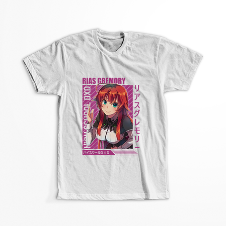 Koszulka Biała Highschool DxD - WYBIERZ KOLOR KOSZULKI I FASON