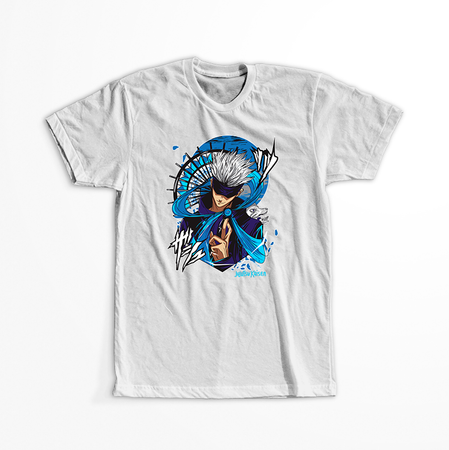 Koszulka Biała Jujutsu Kaisen - WYBIERZ KOLOR KOSZULKI I FASON