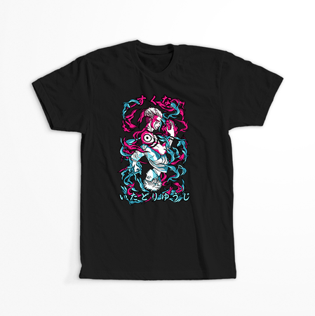 Koszulka Czarna Jujutsu Kaisen - WYBIERZ KOLOR KOSZULKI I FASON