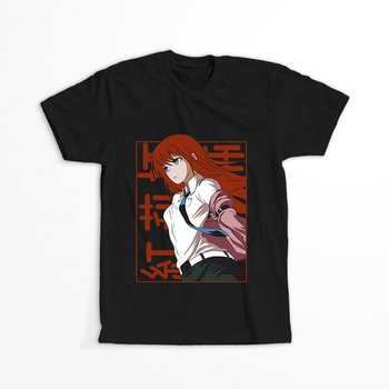 Koszulka Czarna - Steins;Gate - WYBIERZ KOLOR KOSZULKI I FASON