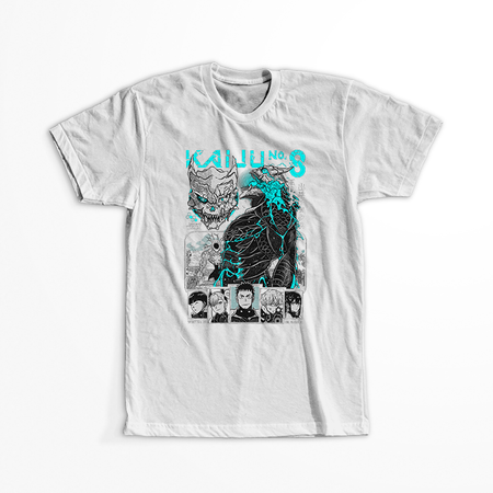 Koszulka Biała - Kaiju No.8 - WYBIERZ KOLOR KOSZULKI I FASON