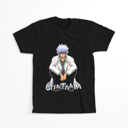 Koszulka Czarna Gintama WYBIERZ KOLOR KOSZULKI I FASON