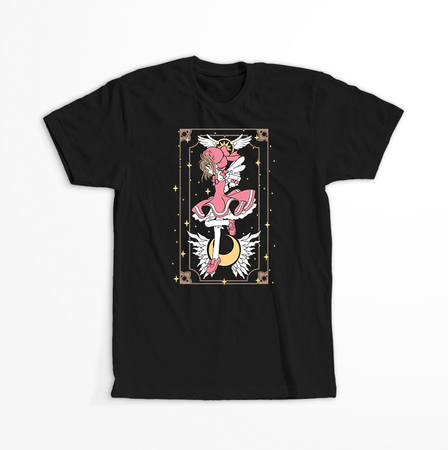 Koszulka Czarna - Card Captor Sakura - WYBIERZ KOLOR KOSZULKI I FASON