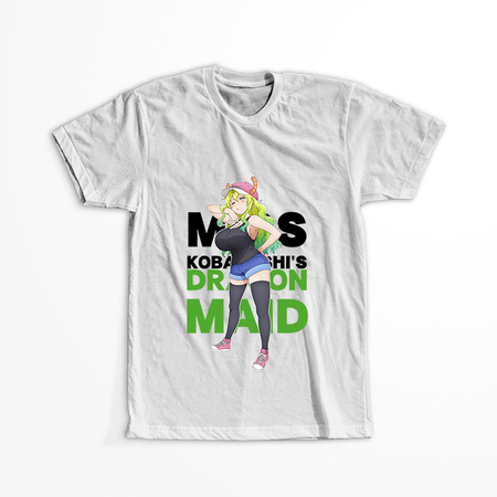 Koszulka Biała Kobayashi-san Chi no Maid Dragon - WYBIERZ KOLOR KOSZULKI I FASON