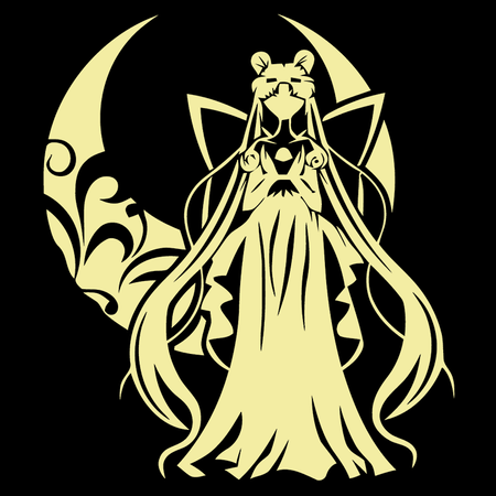 Koszulka Biała Sailor Moon WYBIERZ KOLOR KOSZULKI I FASON