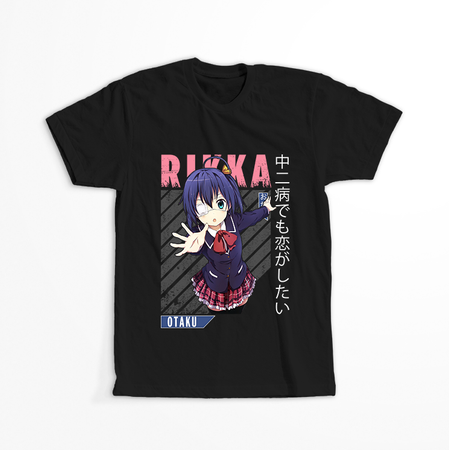 Koszulka Czarna Chuunibyou demo Koi ga Shitai! / Love, Chunibyo & Other Delusions! - WYBIERZ KOLOR KOSZULKI I FASON