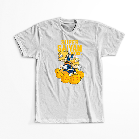 Koszulka Biała Dragon Ball x Mario Bros - WYBIERZ KOLOR KOSZULKI I FASON