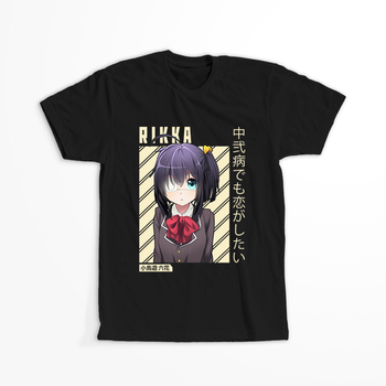 Koszulka Czarna Chuunibyou demo Koi ga Shitai! / Love, Chunibyo & Other Delusions! - WYBIERZ KOLOR KOSZULKI I FASON