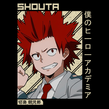 Koszulka Czarna My Hero Academia / Akademia bohaterów - WYBIERZ KOLOR KOSZULKI I FASON