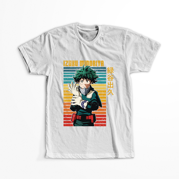 Koszulka Biała My Hero Academia / Akademia bohaterów - WYBIERZ KOLOR KOSZULKI I FASON