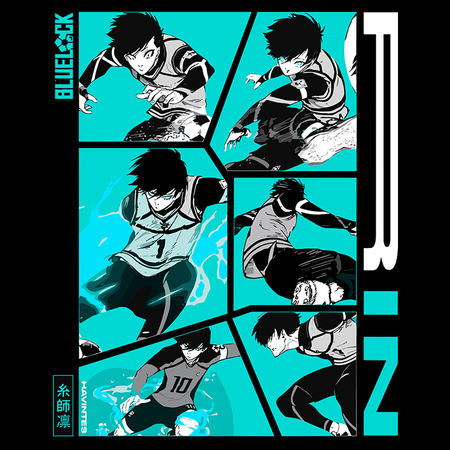 Koszulka Biała - Blue Lock - WYBIERZ KOLOR KOSZULKI I FASON