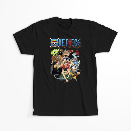 Koszulka Czarna One Piece - WYBIERZ KOLOR KOSZULKI I FASON