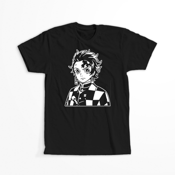 Koszulka Czarna Demon Slayer / Kimetsu no Yaiba / Miecz zabójcy demonów - WYBIERZ KOLOR KOSZULKI I FASON