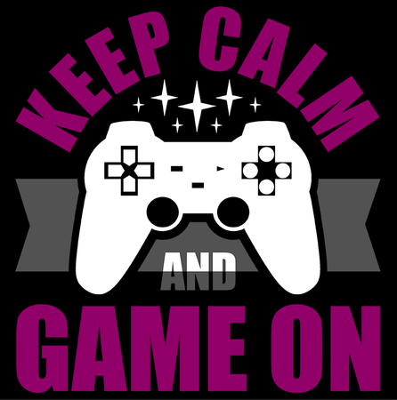 Koszulka  Keep calm and game on WYBIERZ KOLOR KOSZULKI I FASON