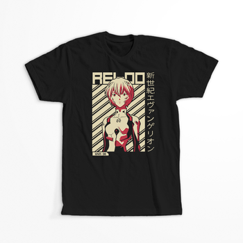 Koszulka Czarna Neon Genesis Evangelion - WYBIERZ KOLOR KOSZULKI I FASON