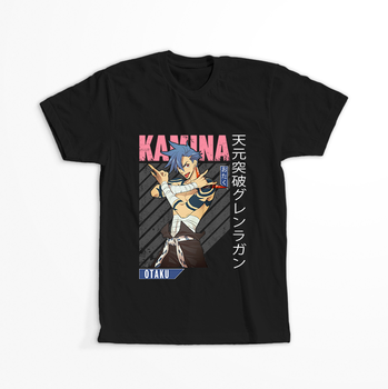 Koszulka Czarna Tengen Toppa Gurren Lagann  - WYBIERZ KOLOR KOSZULKI I FASON