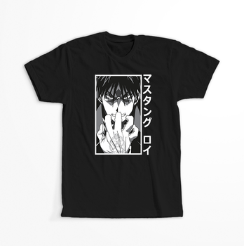 Koszulka Czarna Fullmetal Alchemist - WYBIERZ KOLOR KOSZULKI I FASON