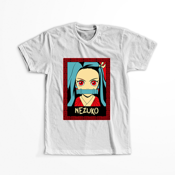 Koszulka Biała Demon Slayer / Kimetsu no Yaiba / Miecz zabójcy demonów - WYBIERZ KOLOR KOSZULKI I FASON