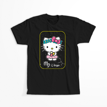 Koszulka Czarna - Hello Kitty - WYBIERZ KOLOR KOSZULKI I FASON